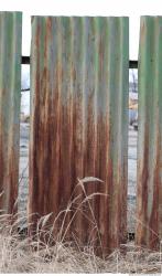 Rusted Corrugated Plates Metal